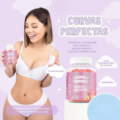 🍑 CURVY GUMMIES - Premium 60 Gomitas